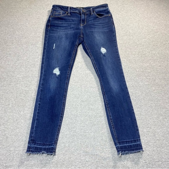 Buffalo David Bitton Jeans Women’s 6 Jess Rip & Repair Mid-Rise Skinny Denim - Picture 1 of 15